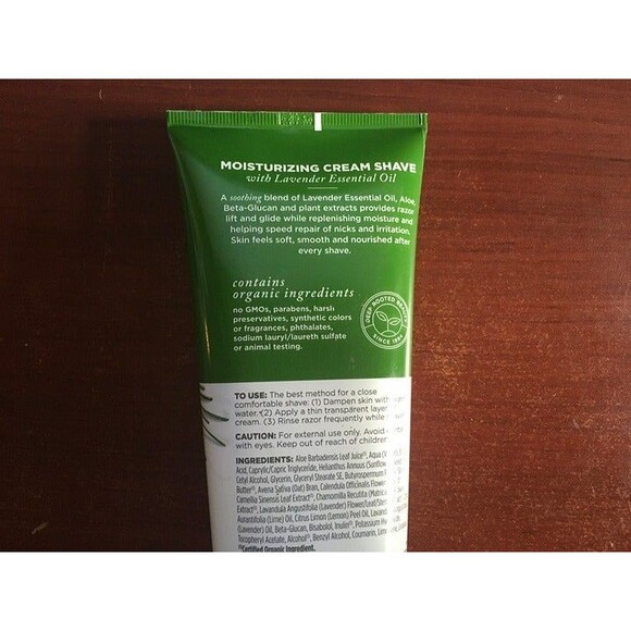Avalon Organics Nourishing Lavender  Moisturizing Cream Shave 8oz - NEW - Picture 3 of 6
